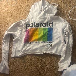 Cropped Polaroid sweatshirt